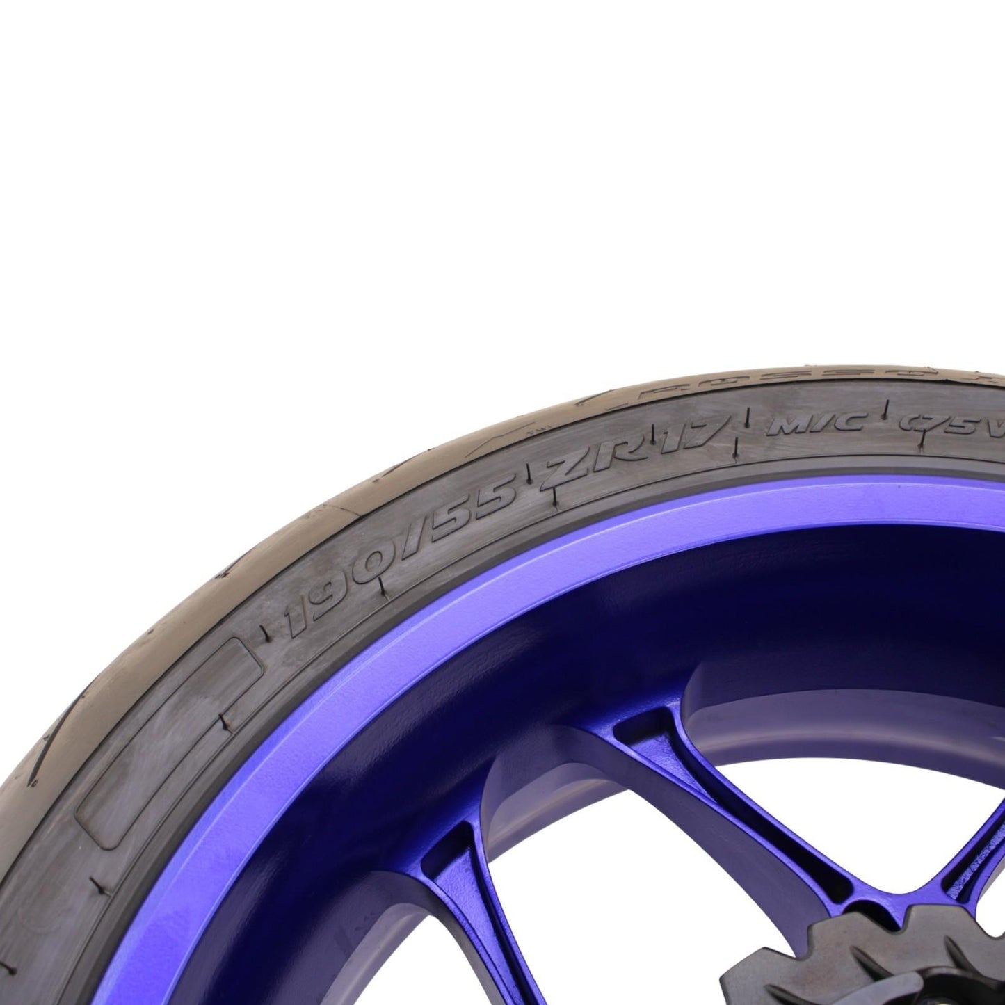 2020 - 2024 YAMAHA YZF R1 REAR WHEEL BACK RIM TIRE RUBBER HUB BLUE OEM