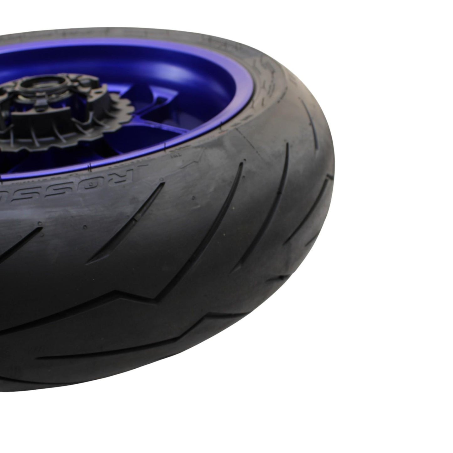 2020 - 2024 YAMAHA YZF R1 REAR WHEEL BACK RIM TIRE RUBBER HUB BLUE OEM