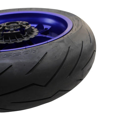 2020 - 2024 YAMAHA YZF R1 REAR WHEEL BACK RIM TIRE RUBBER HUB BLUE OEM