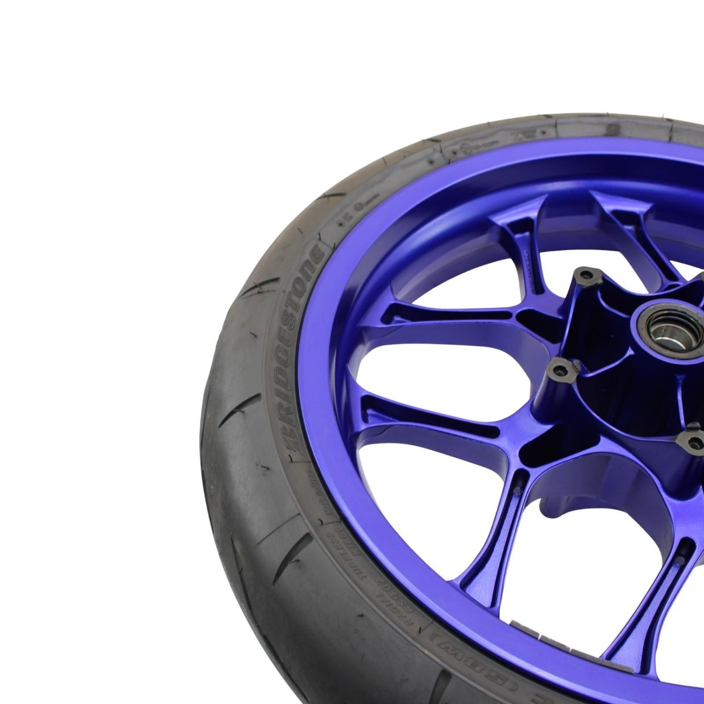 2020 - 2024 YAMAHA YZF R1 FRONT WHEEL RIM TIRE RUBBER BLUE STOCK OEM