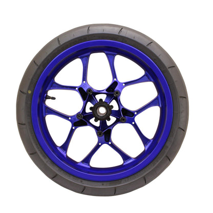 2020 - 2024 YAMAHA YZF R1 FRONT WHEEL RIM TIRE RUBBER BLUE STOCK OEM