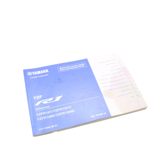 2020 - 2024 YAMAHA YZF R1 OWNER'S MANUAL INSTRUCTIONS BOOK STOCK LIT-11626-36-49