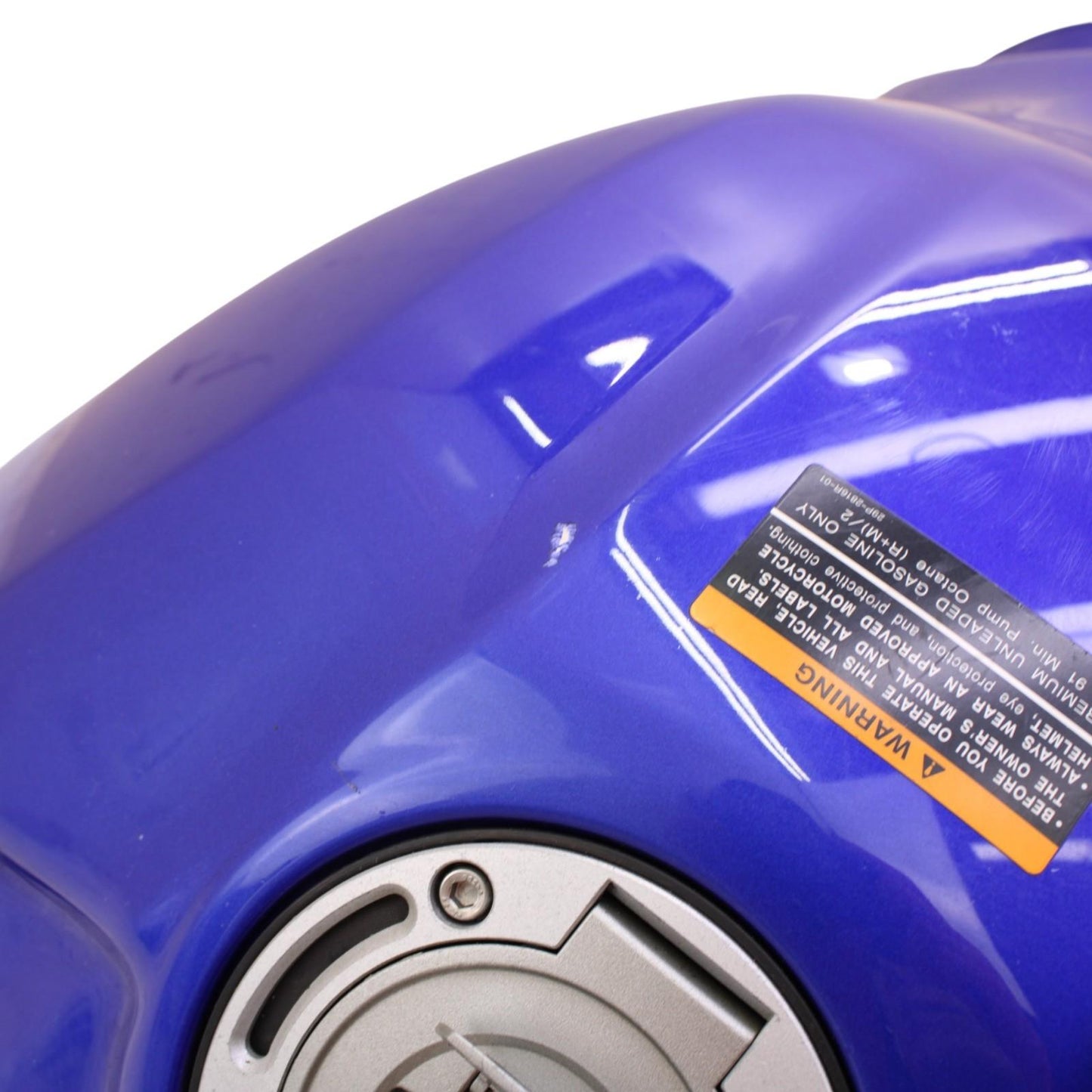 2020 - 2024 YAMAHA YZF R1 GAS TANK FUEL PETROL RESERVOIR CAP BLUE STOCK *DENTED*