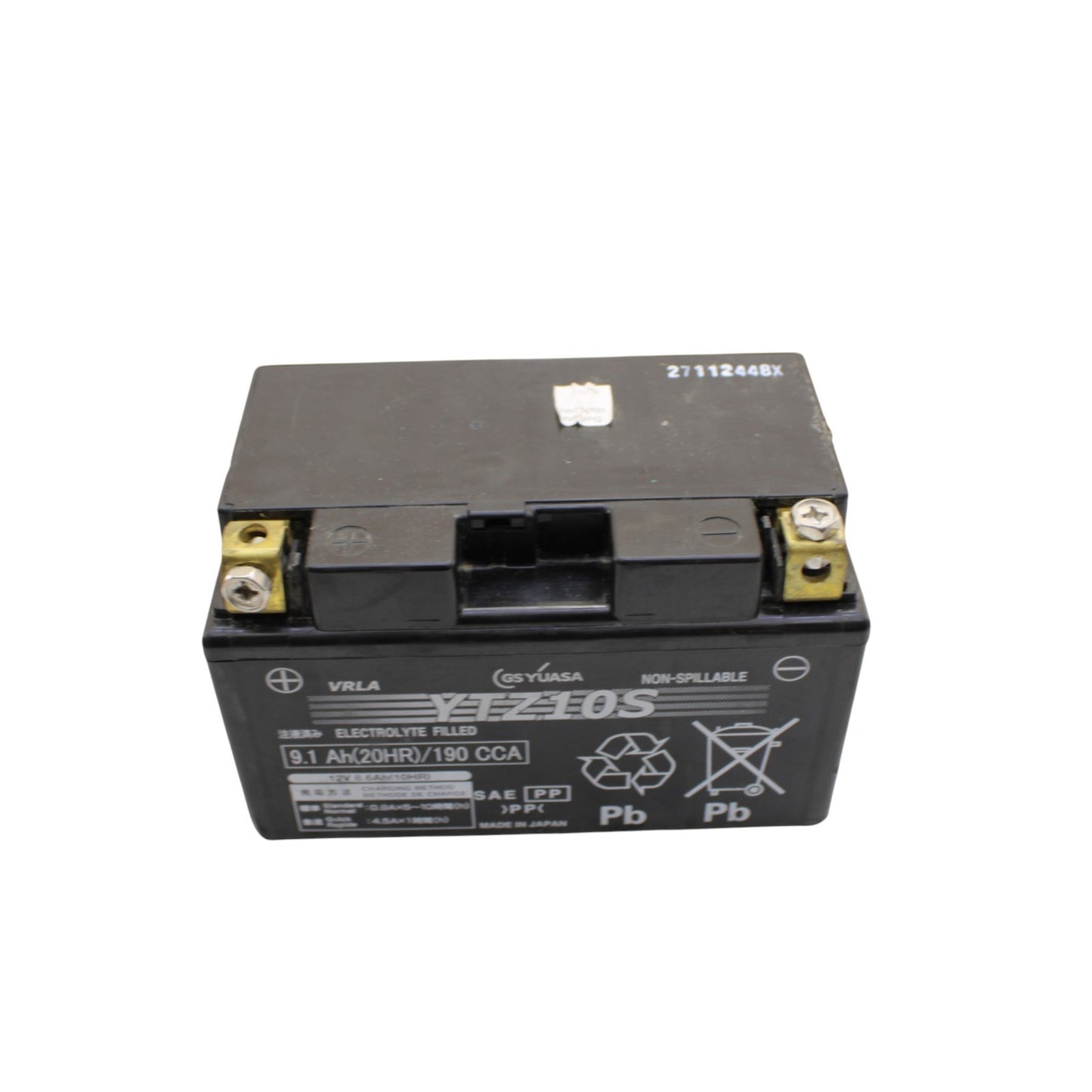 2021 - 2025 KAWASAKI NINJA ZX10R BATTERY GS YUASA YTZ10S 9.1Ah(20HR)/190 CCA