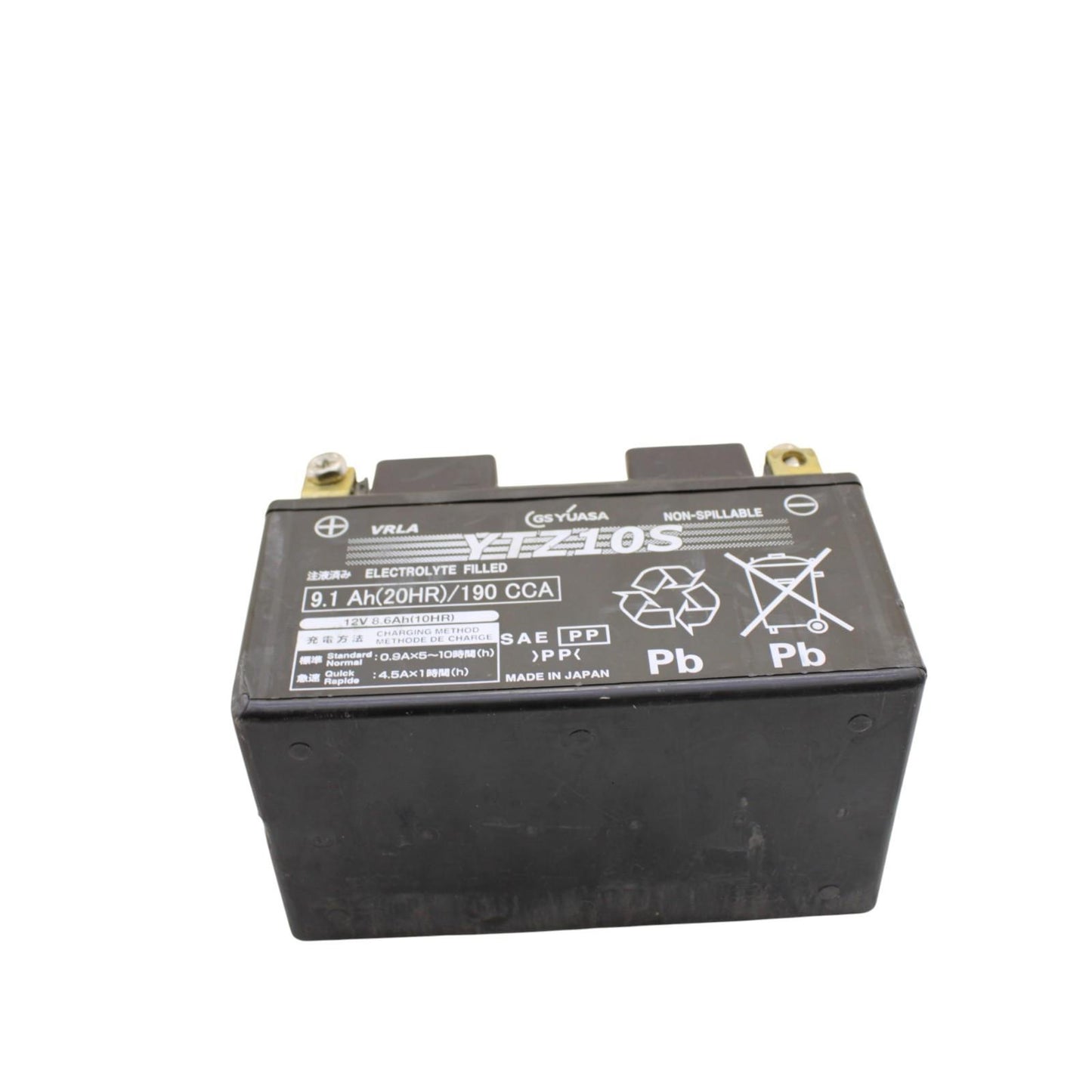 2021 - 2025 KAWASAKI NINJA ZX10R BATTERY GS YUASA YTZ10S 9.1Ah(20HR)/190 CCA
