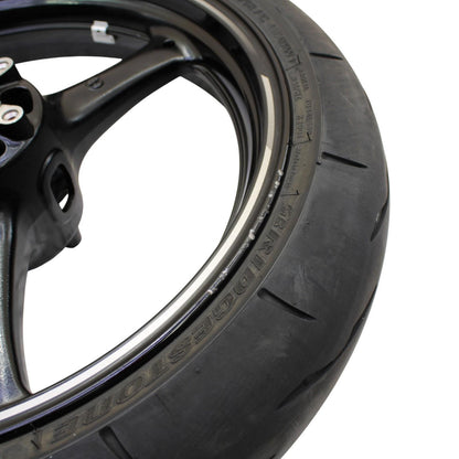 2021 - 2025 KAWASAKI NINJA ZX10R FRONT WHEEL RIM TIRE RUBBER BLACK STOCK OEM