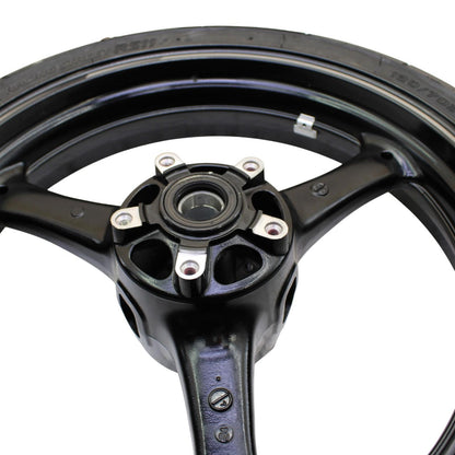 2021 - 2025 KAWASAKI NINJA ZX10R FRONT WHEEL RIM TIRE RUBBER BLACK STOCK OEM