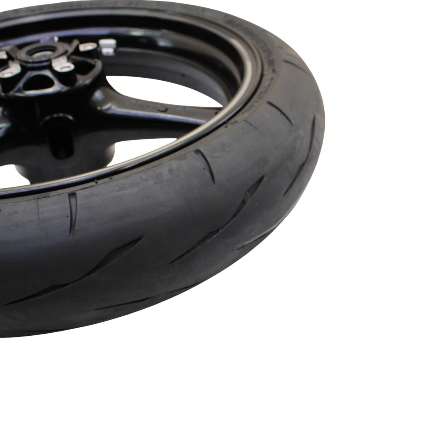 2021 - 2025 KAWASAKI NINJA ZX10R FRONT WHEEL RIM TIRE RUBBER BLACK STOCK OEM