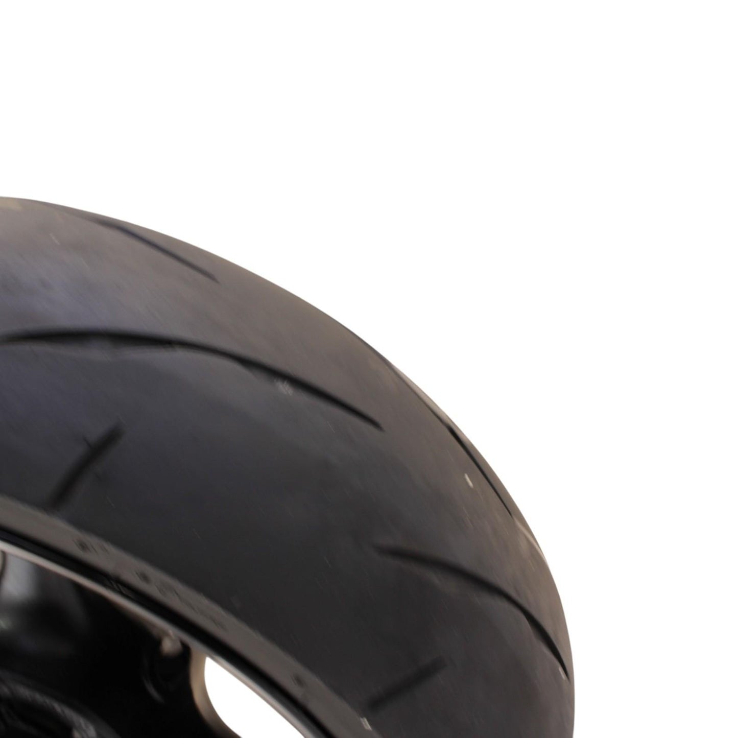 2021 - 2025 KAWASAKI NINJA ZX10R REAR WHEEL BACK RIM TIRE RUBBER HUB BLACK STOCK