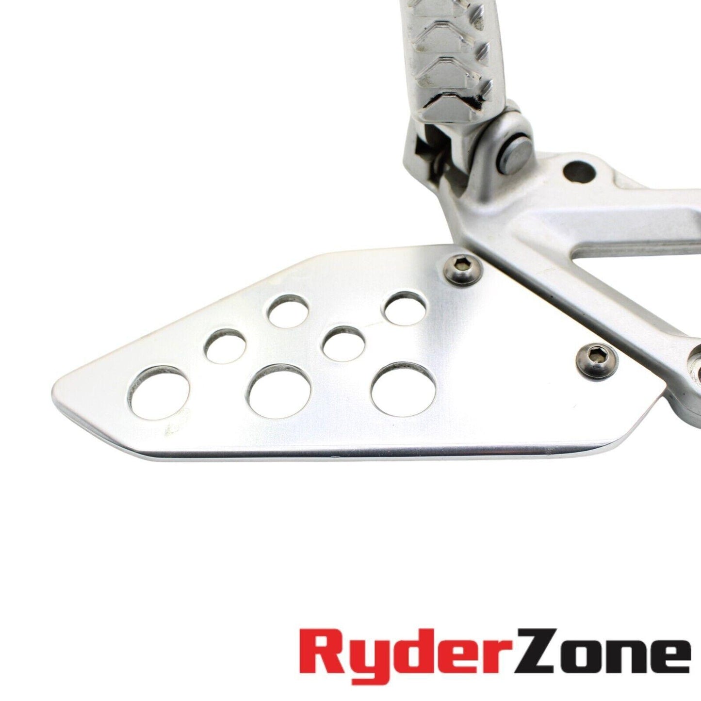 2004 - 2010 APRILIA RSV1000R REARSET SET LEFT RIGHT SIDE FOOT GUARD SILVER