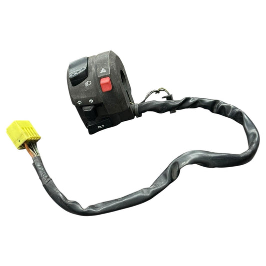 2005 2006 SUZUKI GSXR 1000 HEADLIGHT SWITCH LEFT CLIP ON HORN BLINKER BLACK OEM