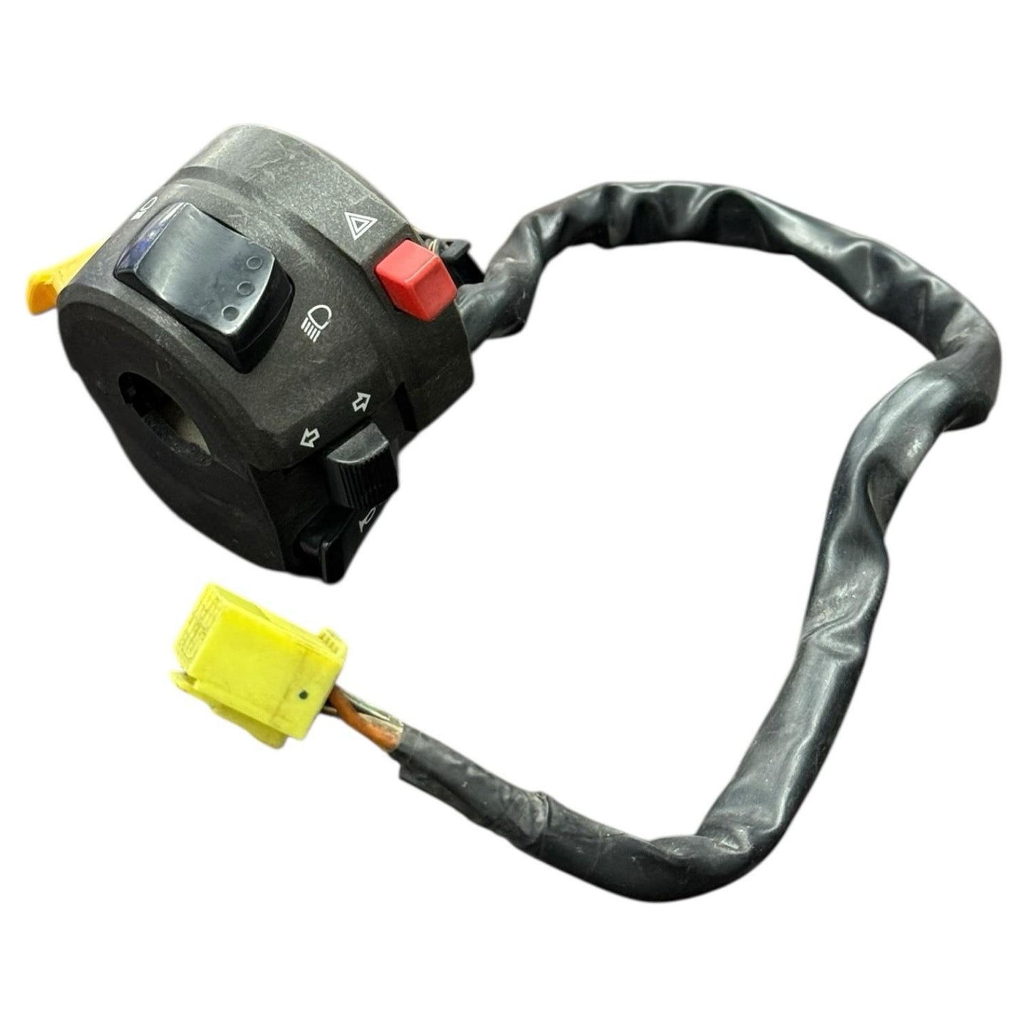 2005 2006 SUZUKI GSXR 1000 HEADLIGHT SWITCH LEFT CLIP ON HORN BLINKER BLACK OEM