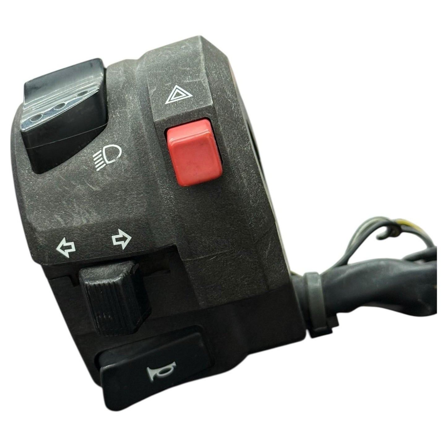 2005 2006 SUZUKI GSXR 1000 HEADLIGHT SWITCH LEFT CLIP ON HORN BLINKER BLACK OEM