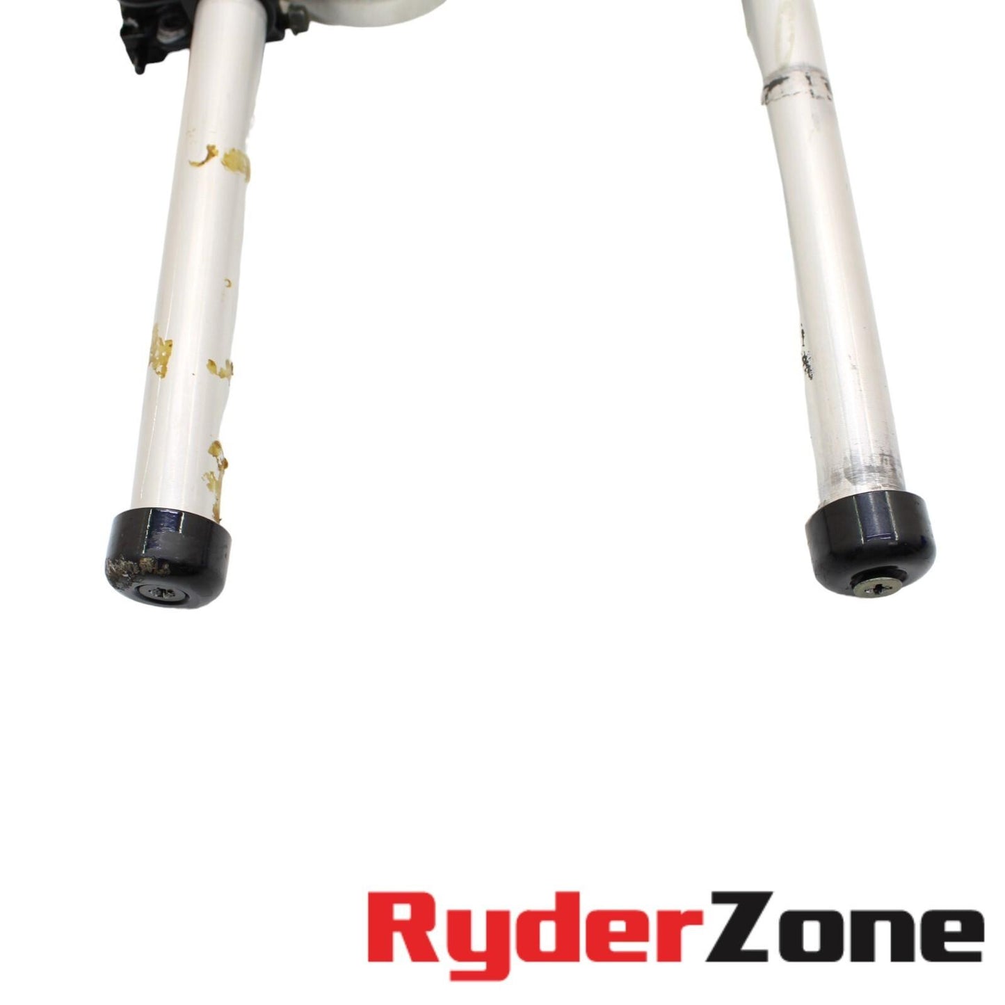 2005 2006 SUZUKI GSXR 1000 HANDLEBAR SET CLIP ON LEFT RIGHT PAIR SILVER STRAIGHT