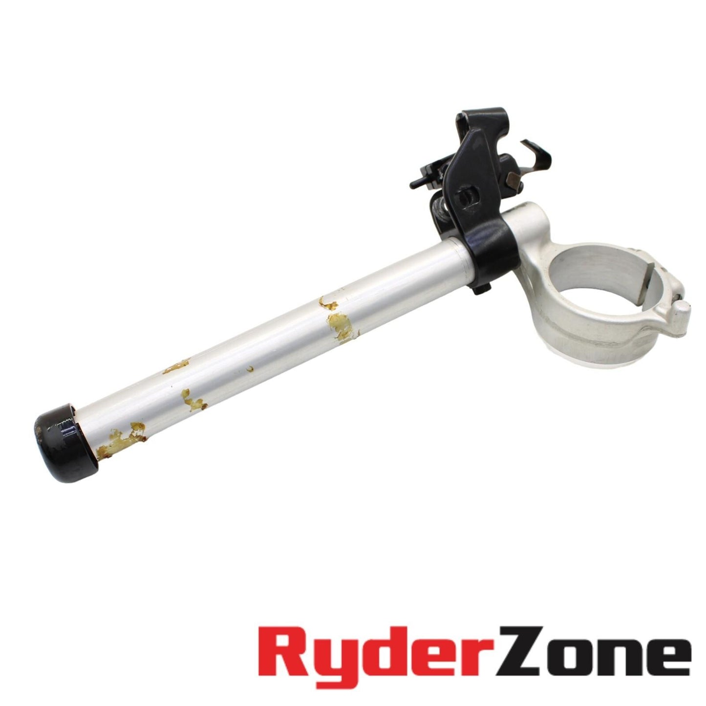 2005 2006 SUZUKI GSXR 1000 HANDLEBAR SET CLIP ON LEFT RIGHT PAIR SILVER STRAIGHT