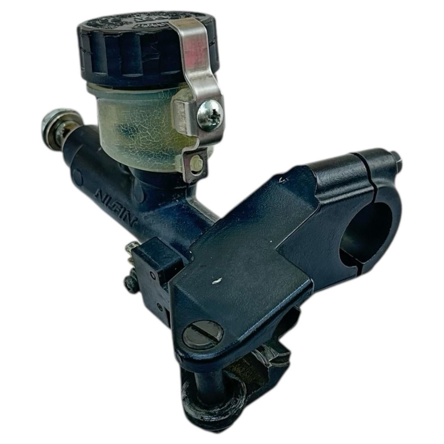 2007 2008 SUZUKI GSXR 1000 CLUTCH MASTER CYLINDER RESERVOIR CANISTER MOUNT STOCK