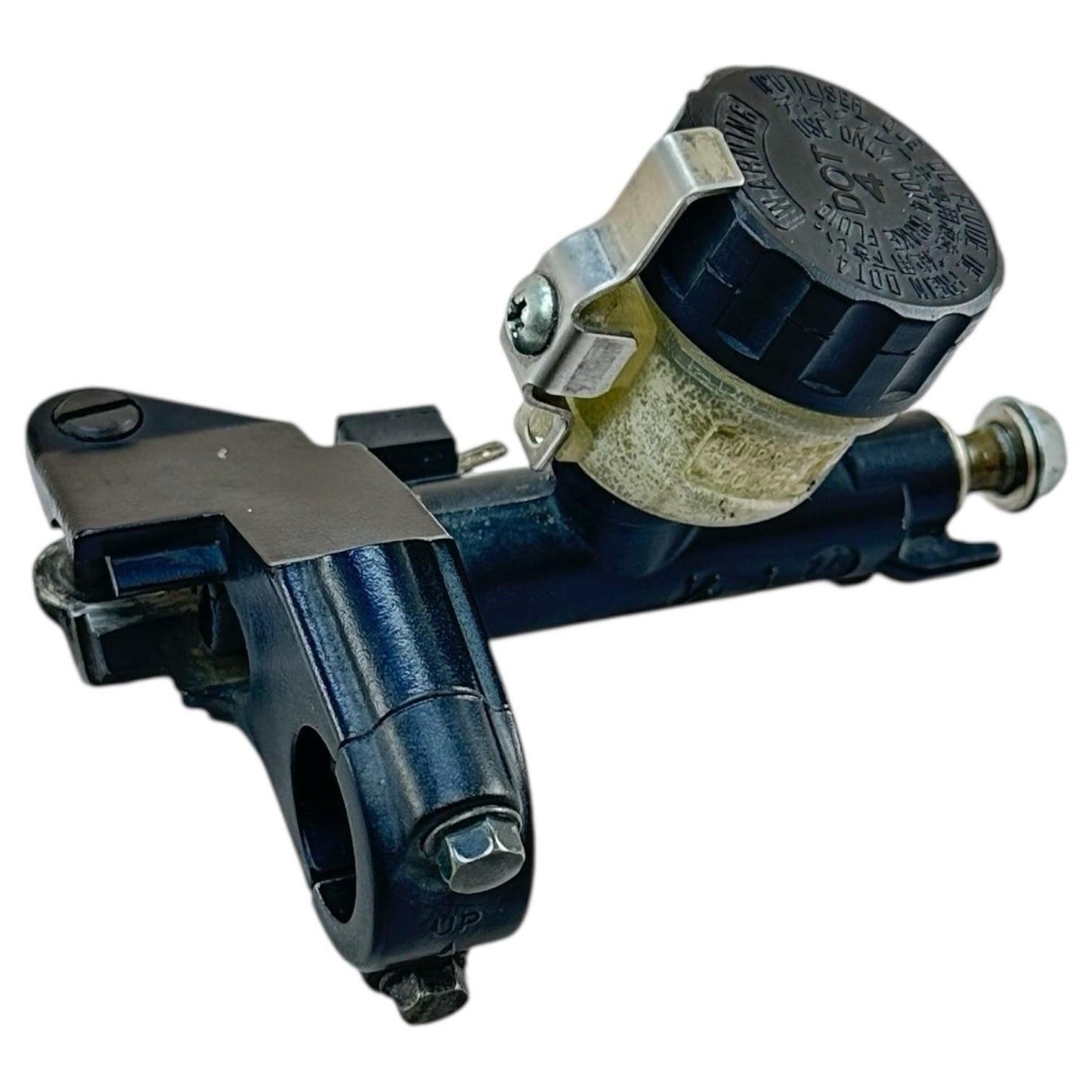 2007 2008 SUZUKI GSXR 1000 CLUTCH MASTER CYLINDER RESERVOIR CANISTER MOUNT STOCK