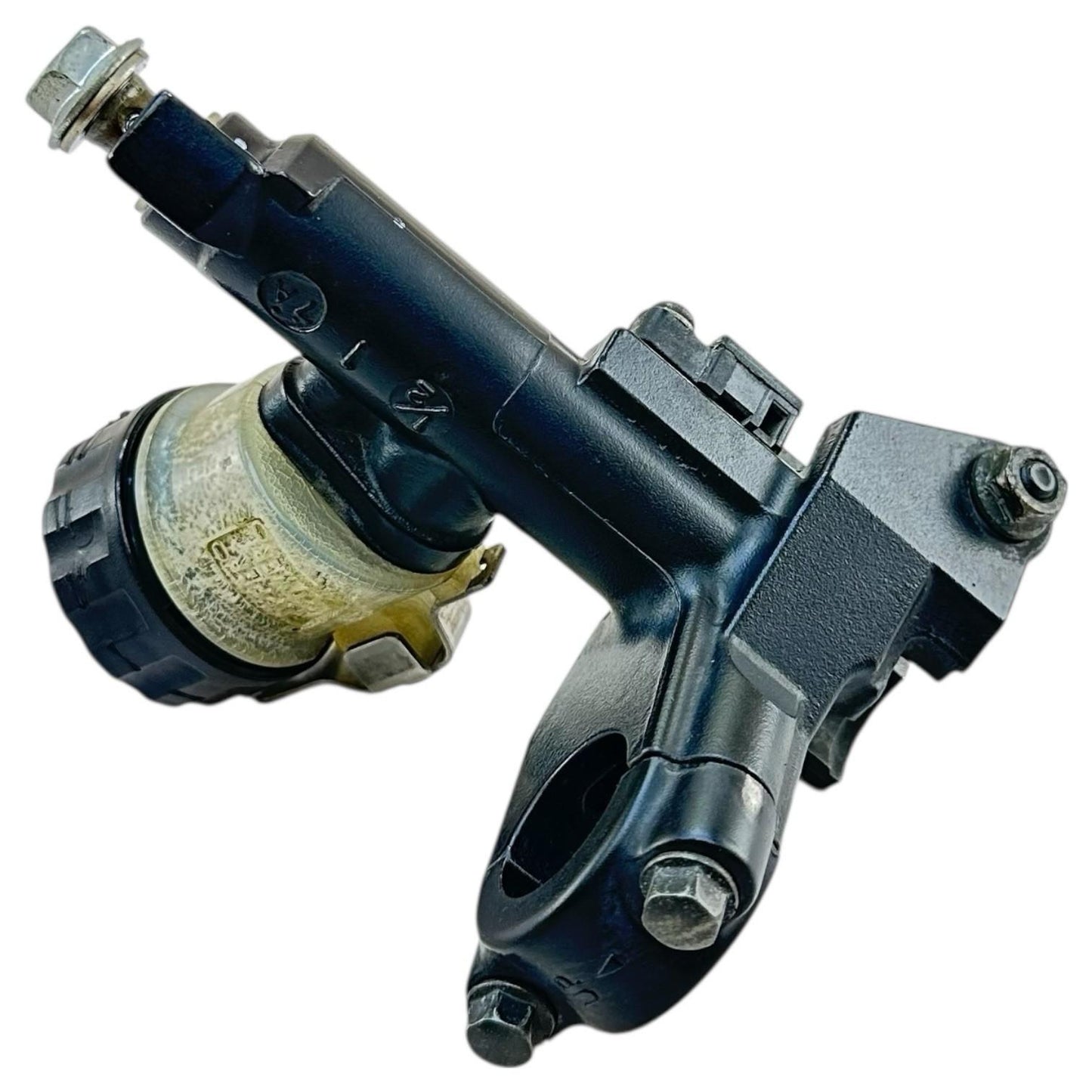 2007 2008 SUZUKI GSXR 1000 CLUTCH MASTER CYLINDER RESERVOIR CANISTER MOUNT STOCK