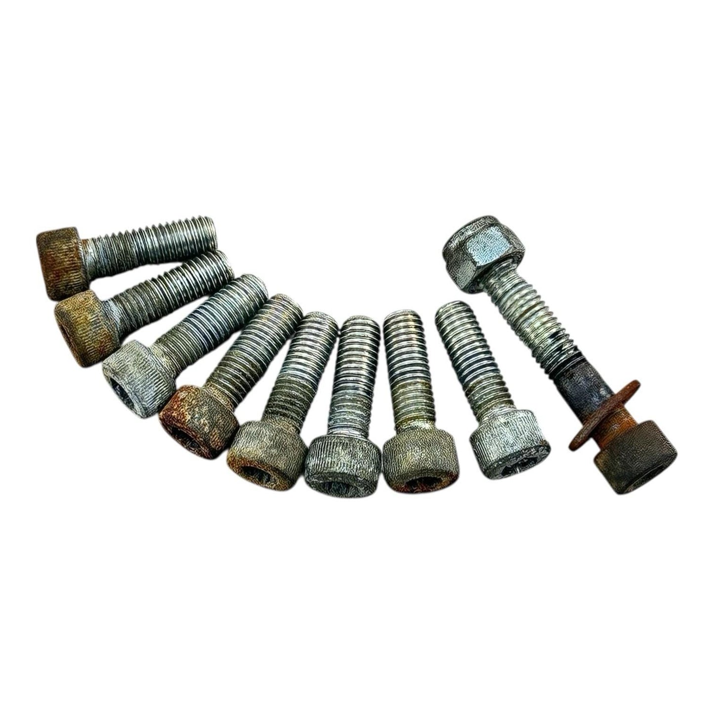 2007 2008 SUZUKI GSXR 1000 EXHAUST HEADER BOLTS MOUNTING MANIFOLD HARDWARE CLAMP