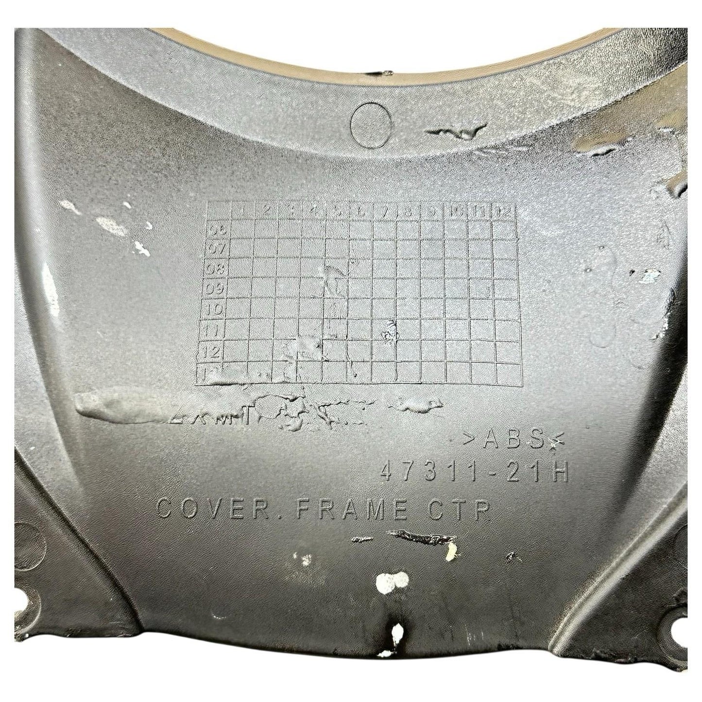 2007 2008 SUZUKI GSXR 1000 REAR SEAT FAIRING BACK TAIL COWL PLASTIC BLACK OEM