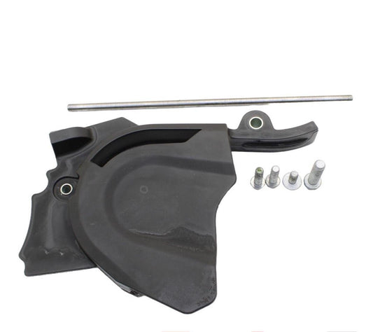 2008 - 2011 KTM 690 SMC SPROCKET COVER CHAIN GUIDE PLASTIC BOLTS BLACK