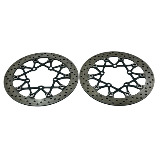2007 2008 SUZUKI GSXR 1000 FRONT BRAKE ROTORS LEFT RIGHT DISCS SET STOCK OEM