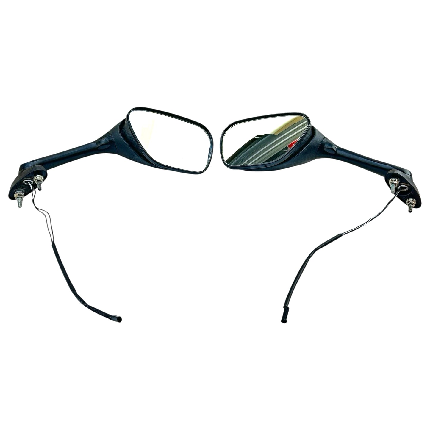 2007 2008 SUZUKI GSXR 1000 REAR VIEW MIRRORS SET PAIR TURN SIGNAL BLACK