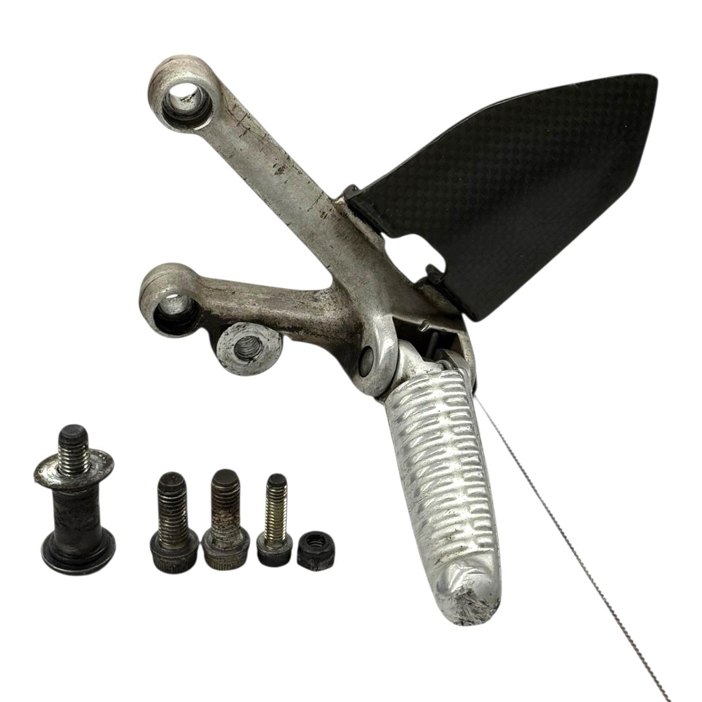 2003 - 2006 DUCATI 999 LEFT REARSET REAR SET FOOT PEG PEG SILVER