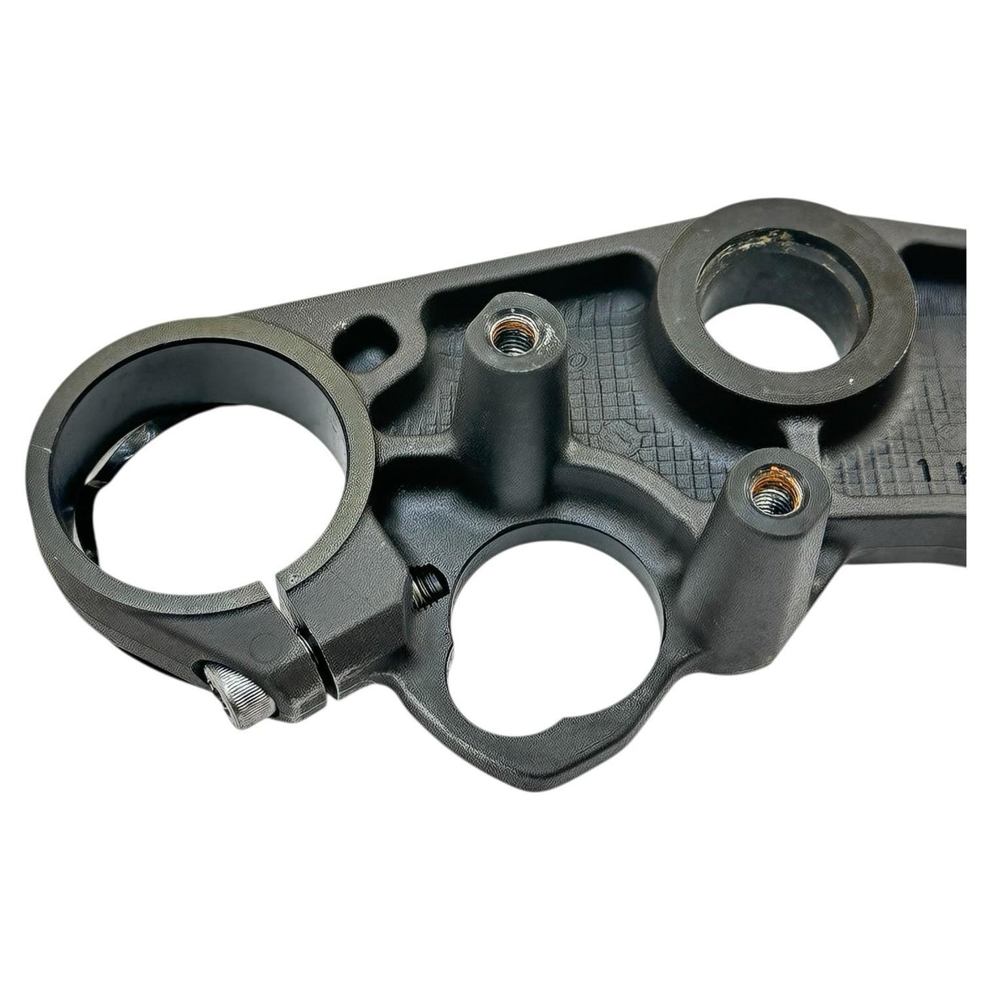 2007 - 2008 SUZUKI GSXR 1000 UPPER TRIPLE TREE CLAMP FRONT FORK STEM STOCK OEM