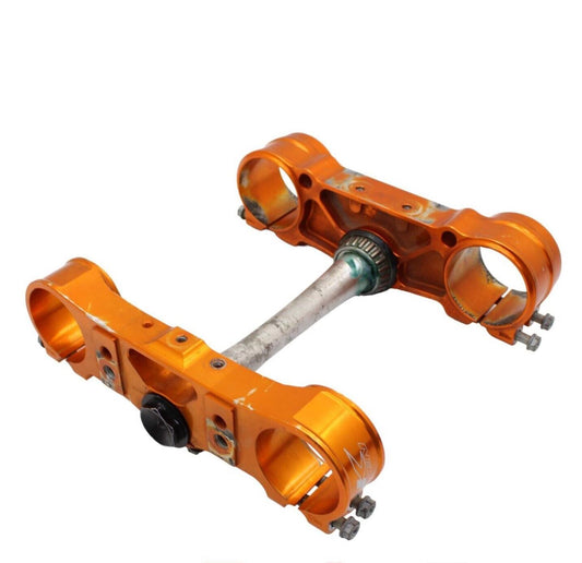 2016 - 2022 KTM 250 SXF TRIPLE TREE CLAMP NEKEN UPPER LOWER ORANGE STRAIGHT
