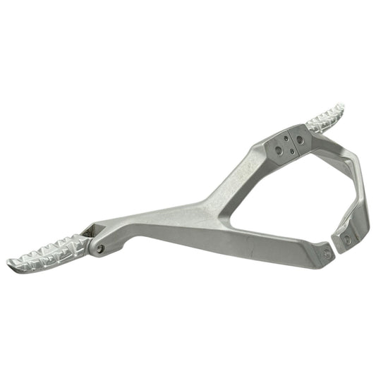 2012 - 2015 DUCATI PANIGALE 1299 PASSENGER FOOT PEGS RIGHT LEFT SILVER STRAIGHT
