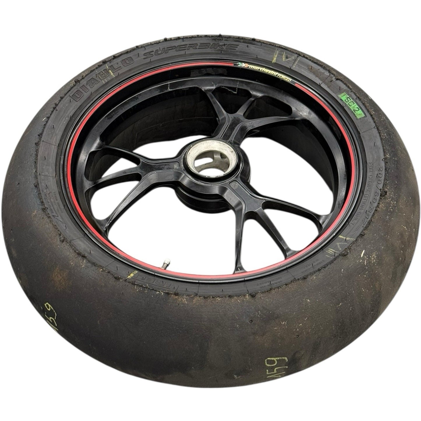 2012 - 2015 DUCATIPANIGALE 1199S REAR WHEEL MARCHESINI FORGED TRACK TIRE