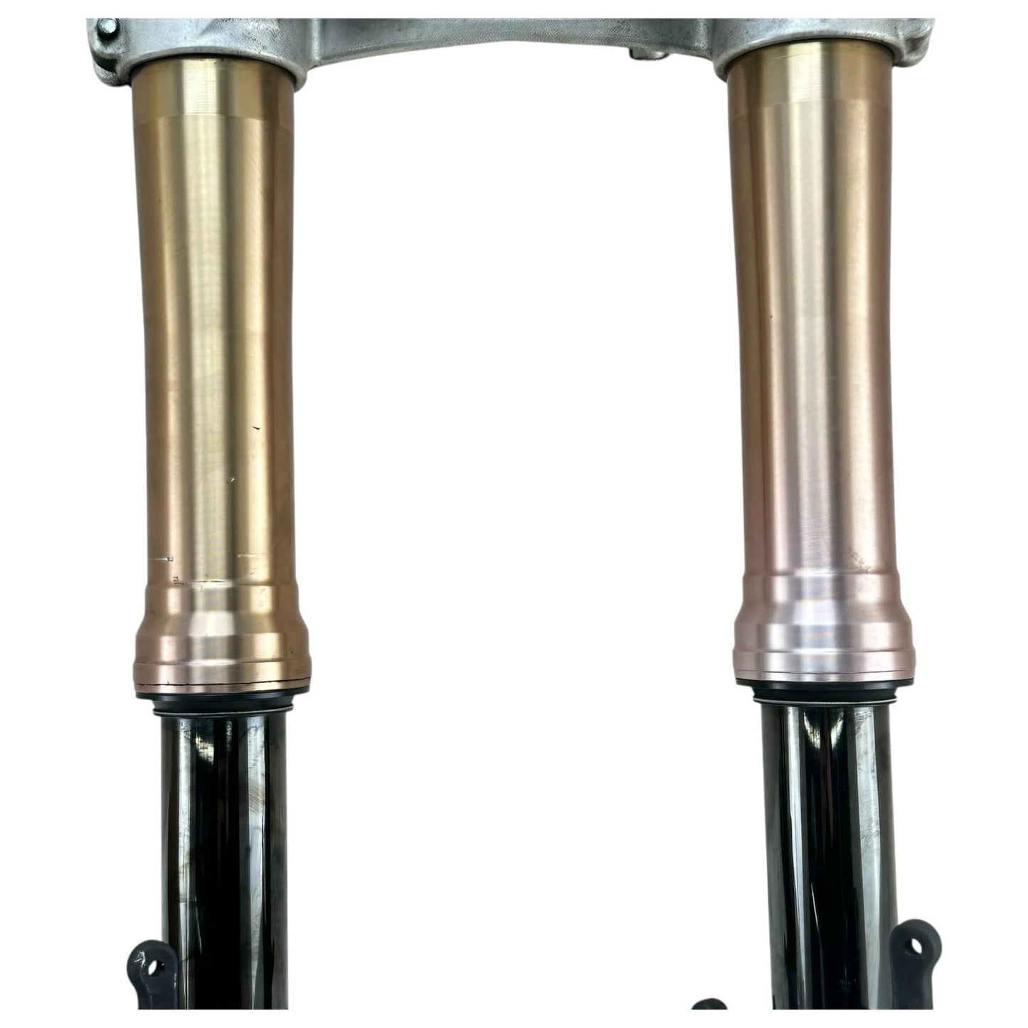 2007 2008 SUZUKI GSXR 1000 FORKS TRIPLE TREE FRONT SUSPENSION TUBES SET STOCK