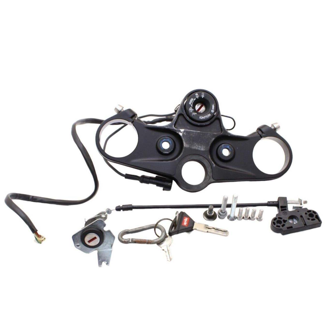 2017 - 2020 APRILIA TUONO V4 IGNITION SET LOCK KIT KEY GAS CAP TRIPLE TREE CLAMP