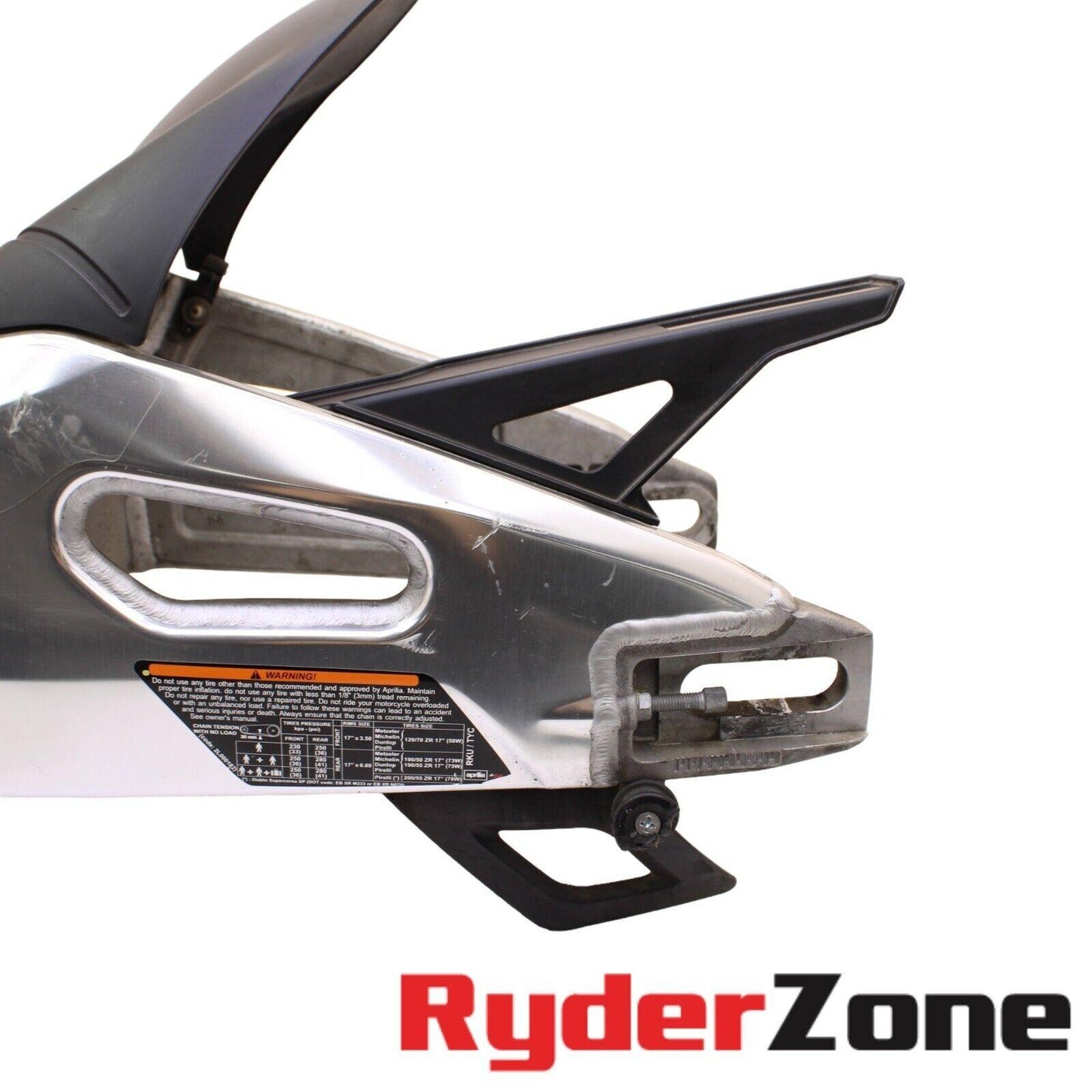 2017 - 2020 APRILIA TUONO V4 SWINGARM REAR SWING ARM SHOCK BACK ARM SILVER STOCK