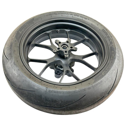 2021 - 2024 APRILIA RSV4 REAR WHEEL RIM BACK TIRE HUB BLACK FORGED STOCK BENT