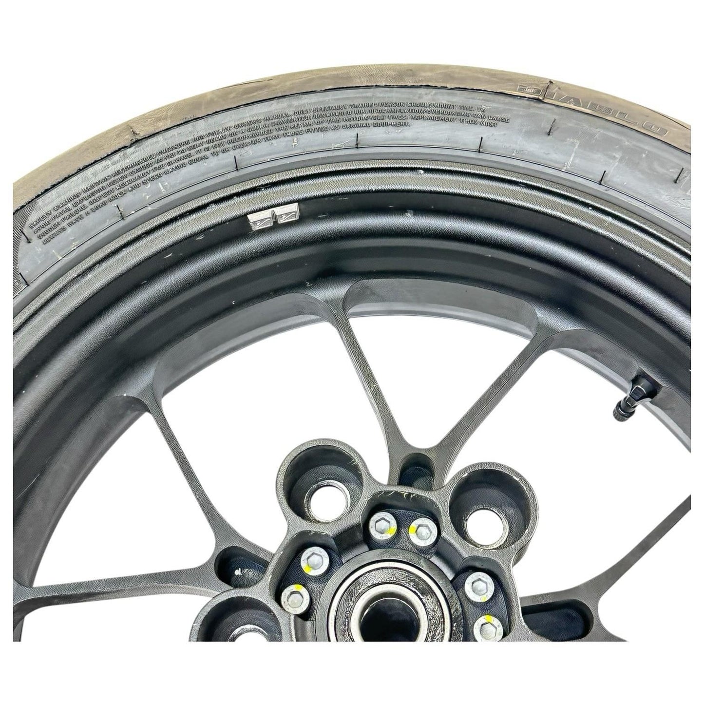 2021 - 2024 APRILIA RSV4 REAR WHEEL RIM BACK TIRE HUB BLACK FORGED STOCK OEM