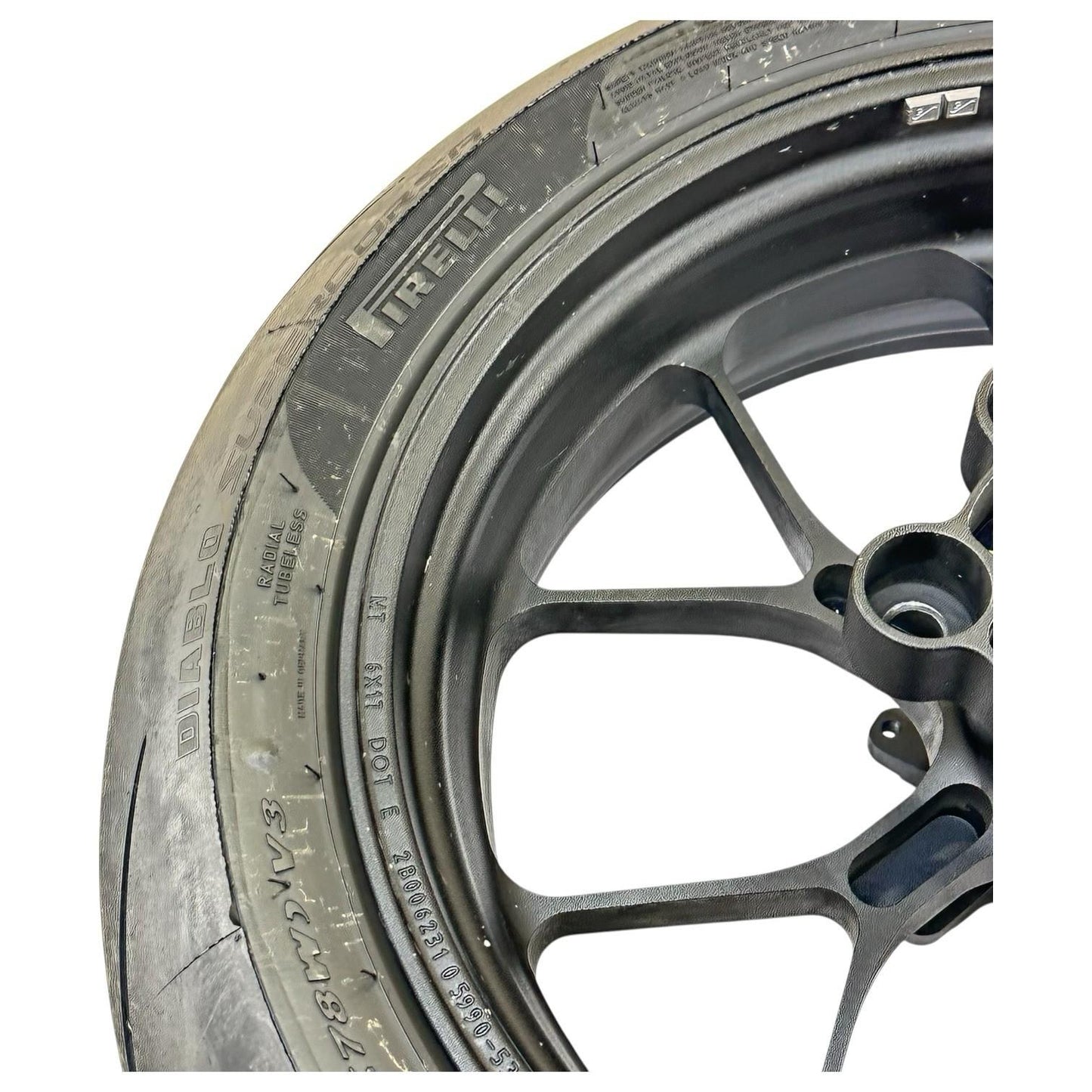 2021 - 2024 APRILIA RSV4 REAR WHEEL RIM BACK TIRE HUB BLACK FORGED STOCK OEM