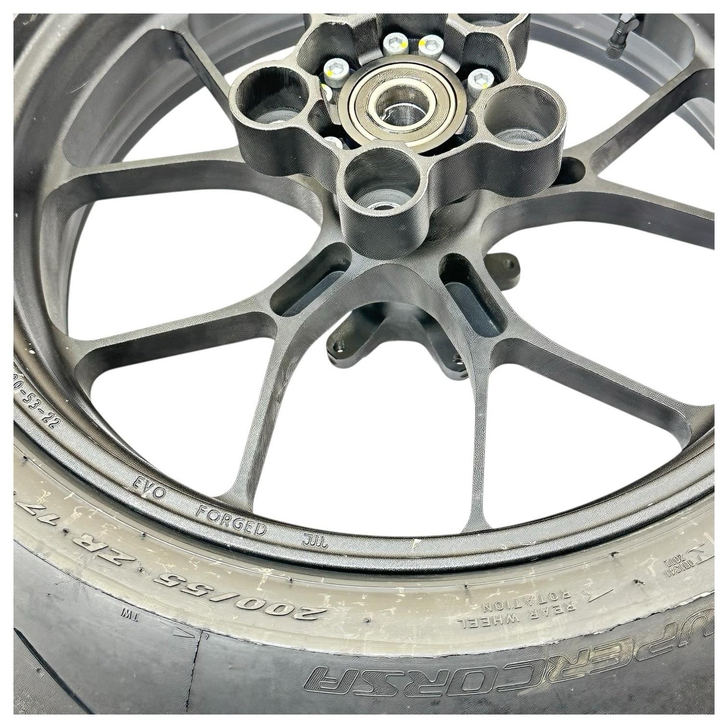 2021 - 2024 APRILIA RSV4 REAR WHEEL RIM BACK TIRE HUB BLACK FORGED STOCK OEM