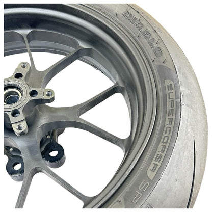 2021 - 2024 APRILIA RSV4 REAR WHEEL RIM BACK TIRE HUB BLACK FORGED STOCK BENT