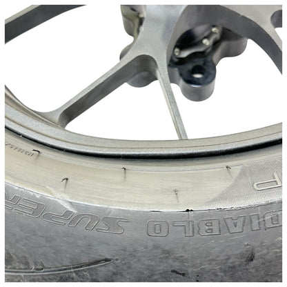 2021 - 2024 APRILIA RSV4 REAR WHEEL RIM BACK TIRE HUB BLACK FORGED STOCK BENT