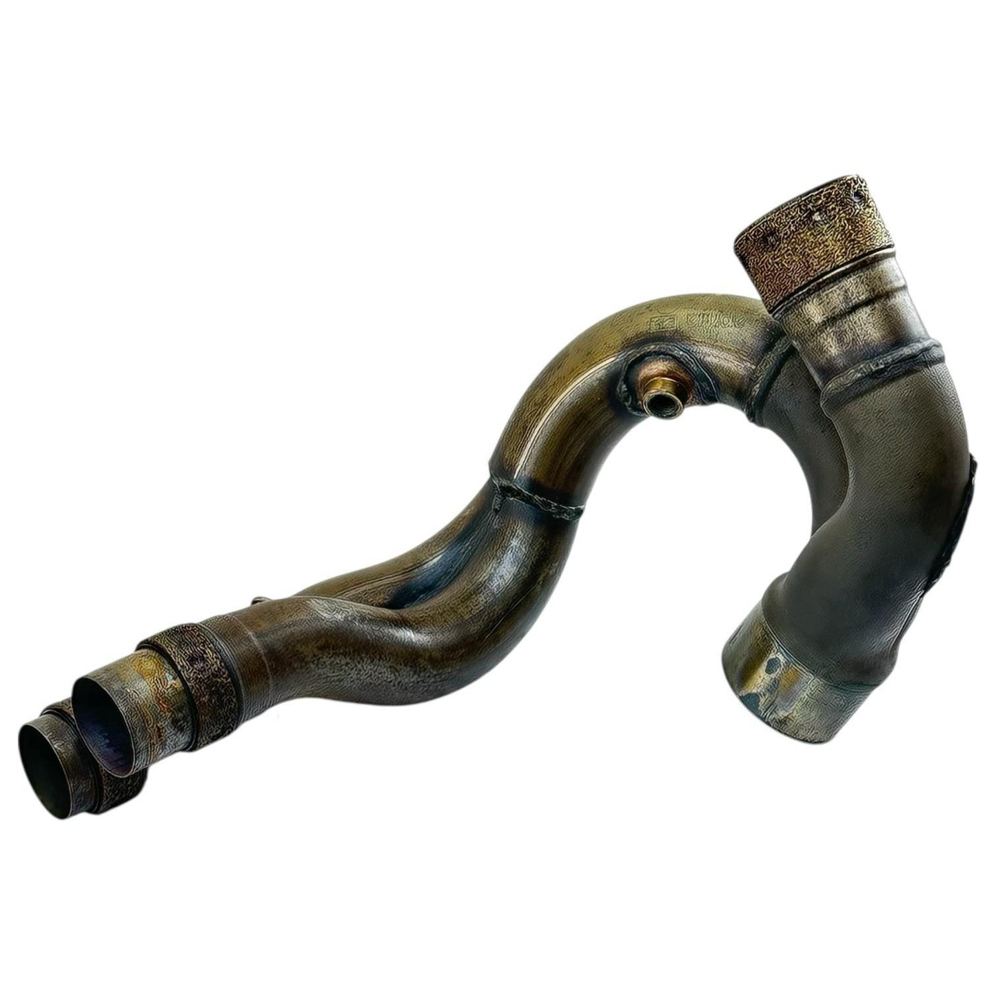 2021 - 2024 APRILIA RSV4 EXHAUST HEADER PIPES MANIFOLD MID STOCK OEM *DENT*