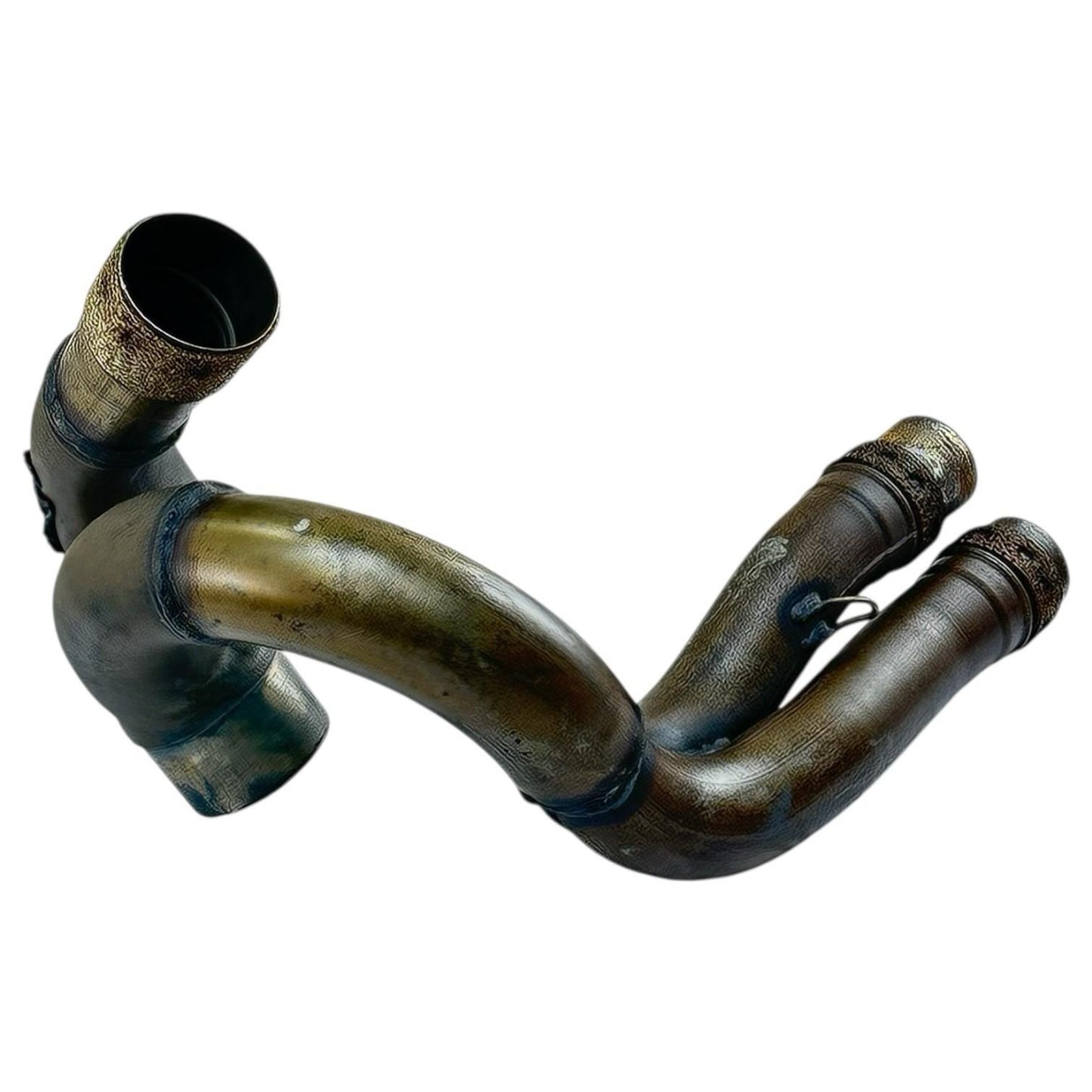 2021 - 2024 APRILIA RSV4 EXHAUST HEADER PIPES MANIFOLD MID STOCK OEM *DENT*