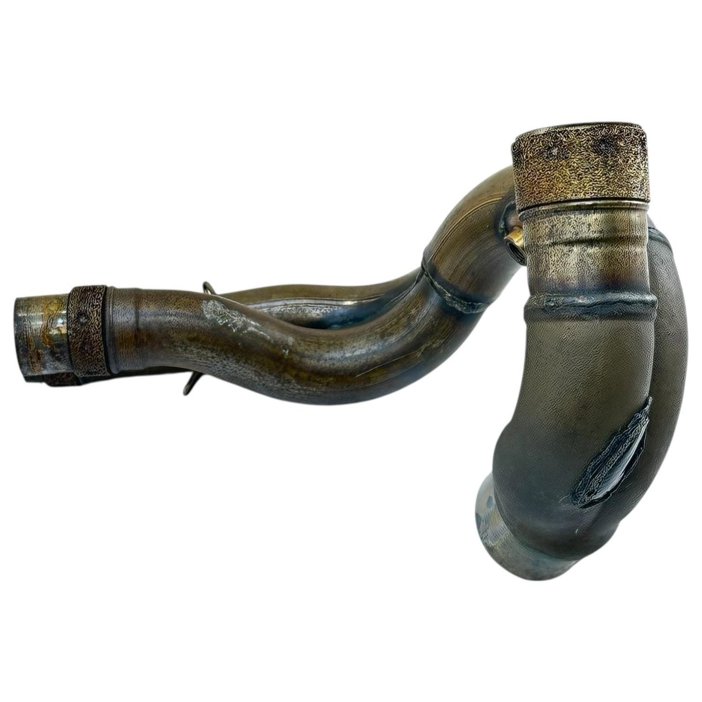 2021 - 2024 APRILIA RSV4 EXHAUST HEADER PIPES MANIFOLD MID STOCK OEM *DENT*