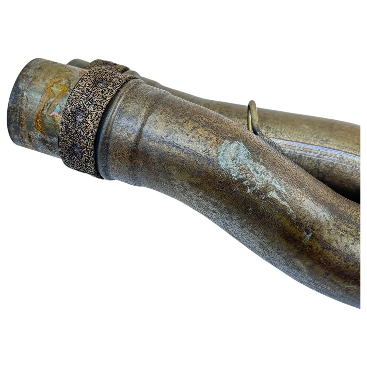 2021 - 2024 APRILIA RSV4 EXHAUST HEADER PIPES MANIFOLD MID STOCK OEM *DENT*