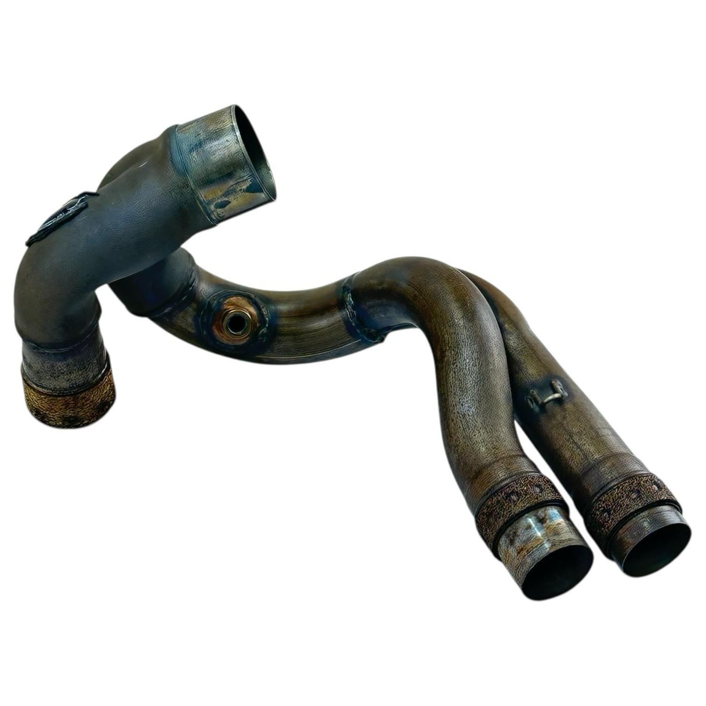 2021 - 2024 APRILIA RSV4 EXHAUST HEADER PIPES MANIFOLD MID STOCK OEM *DENT*