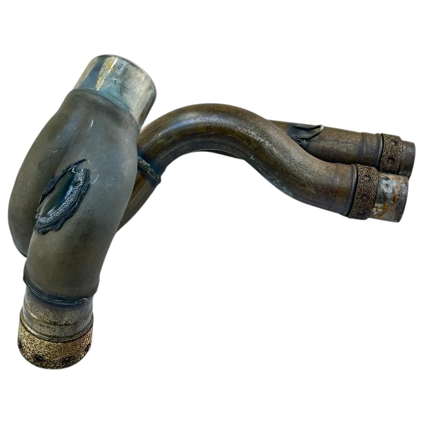 2021 - 2024 APRILIA RSV4 EXHAUST HEADER PIPES MANIFOLD MID STOCK OEM *DENT*