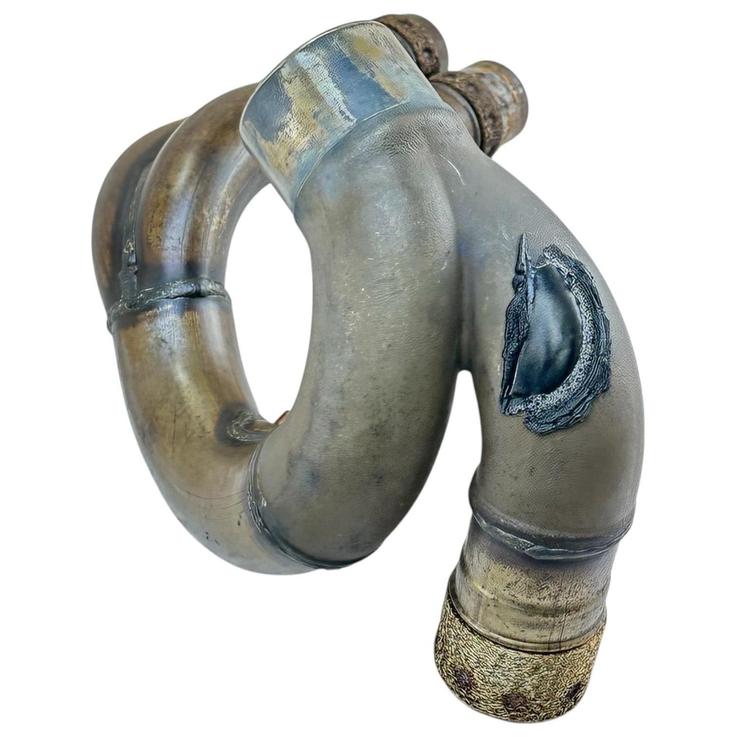 2021 - 2024 APRILIA RSV4 EXHAUST HEADER PIPES MANIFOLD MID STOCK OEM *DENT*