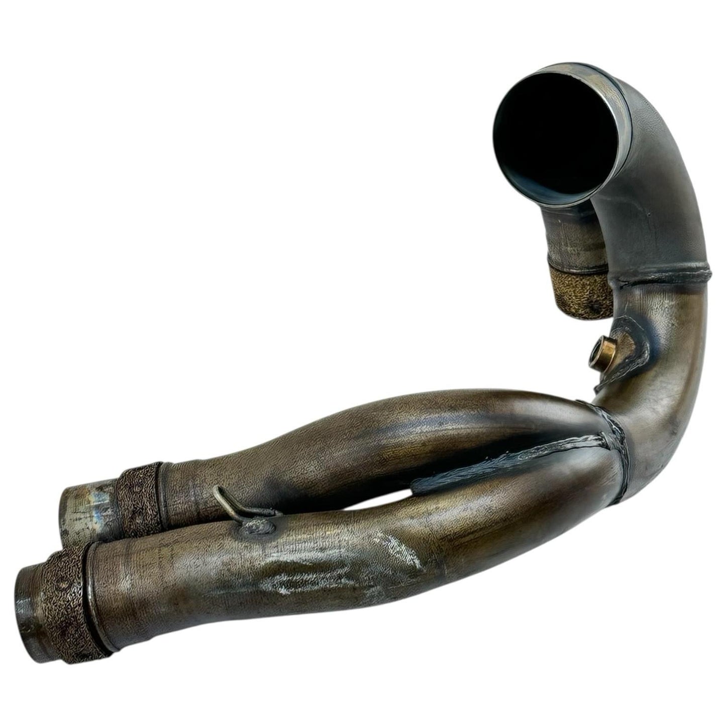 2021 - 2024 APRILIA RSV4 EXHAUST HEADER PIPES MANIFOLD MID STOCK OEM *DENT*