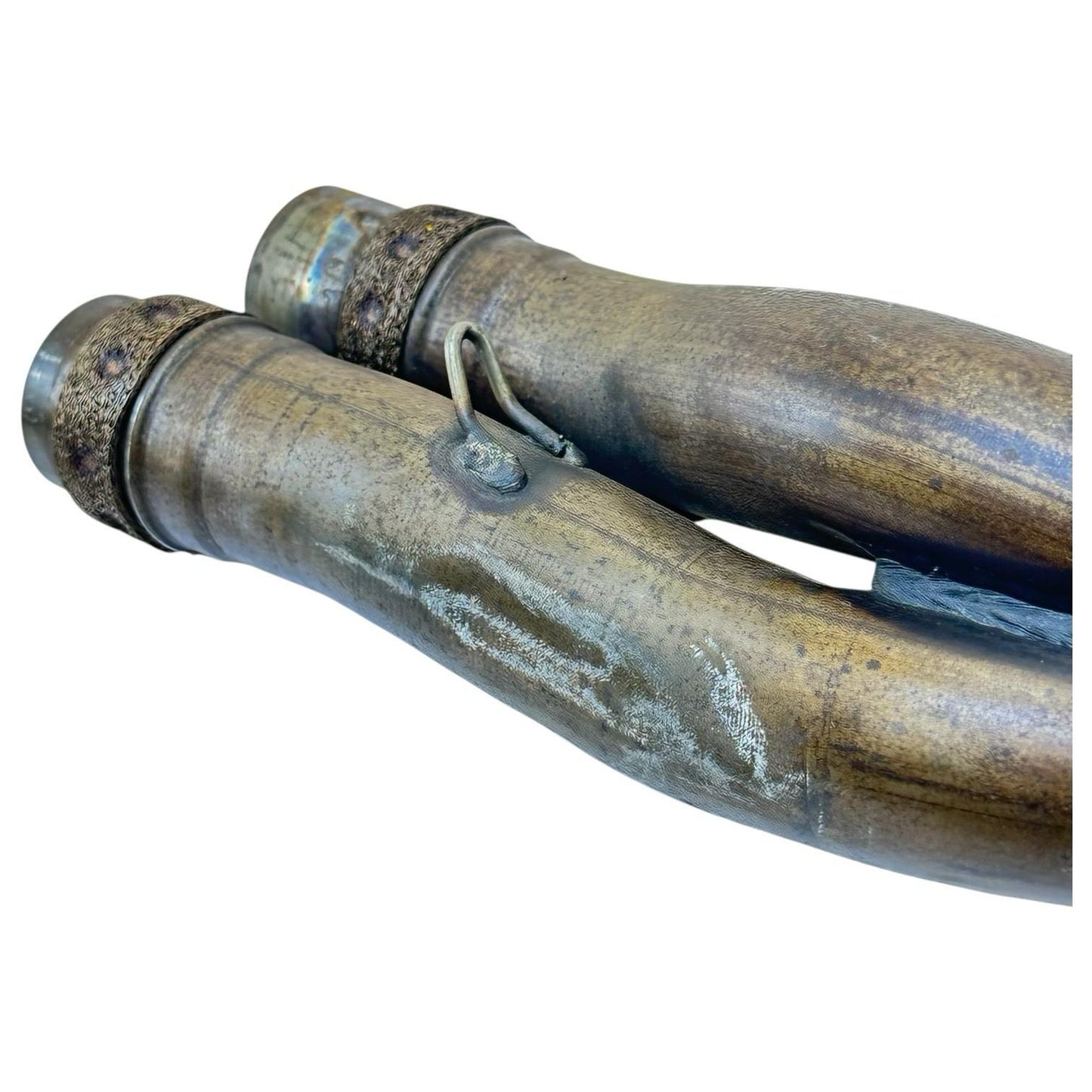 2021 - 2024 APRILIA RSV4 EXHAUST HEADER PIPES MANIFOLD MID STOCK OEM *DENT*